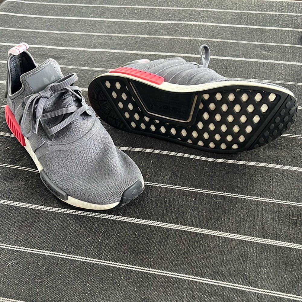Adidas Originals NMD R1 Grey Four Shock Red White Boost